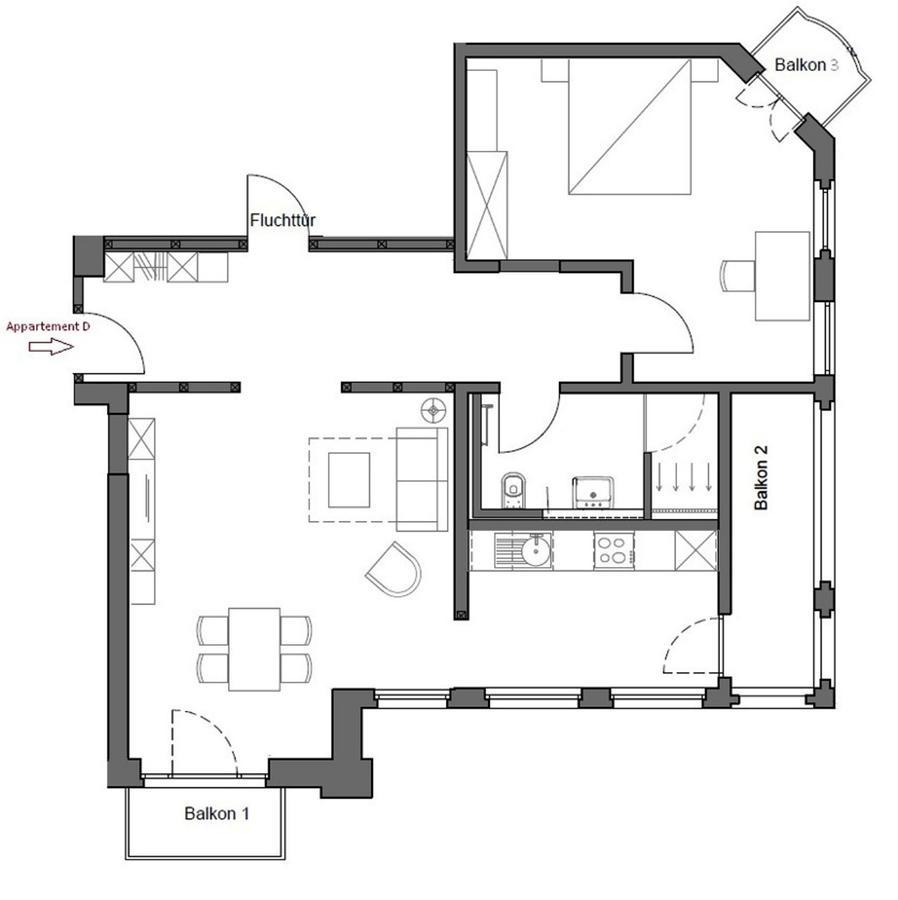 Appartements Am Kurpark Bad Pyrmont Exteriör bild